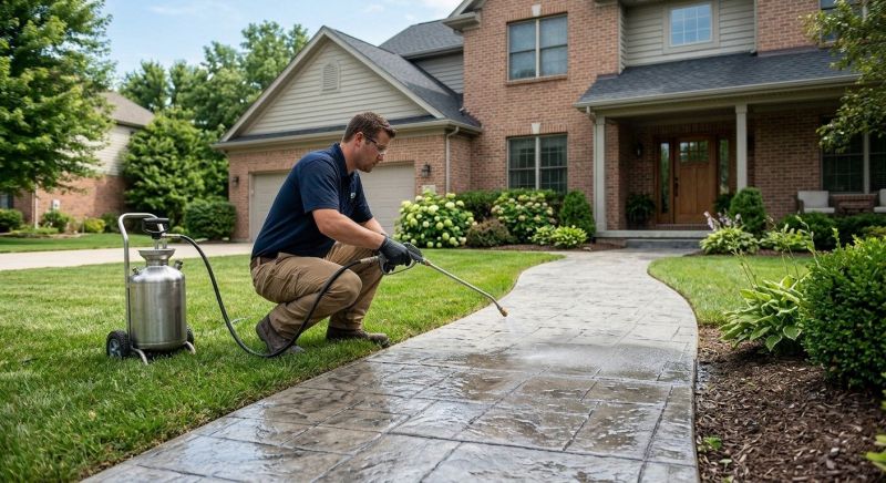Concrete Walkway Sealing in Kansas City, KS