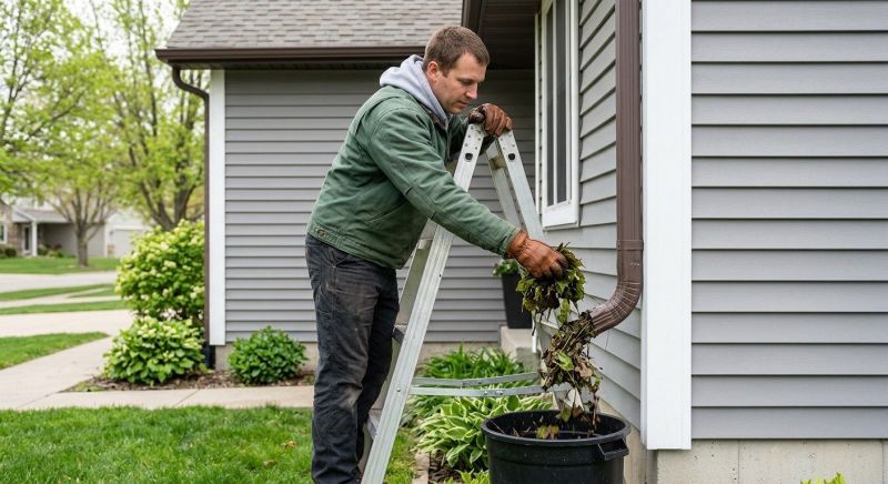 Gutter Downspout Unclogging in Fredericksburg, VA